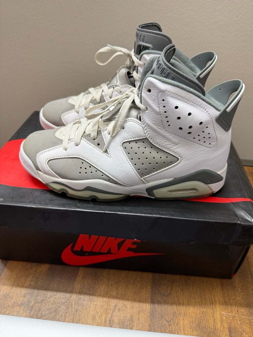Nike Air Jordan 6 Retro Cool Grey White Men's Size 9M